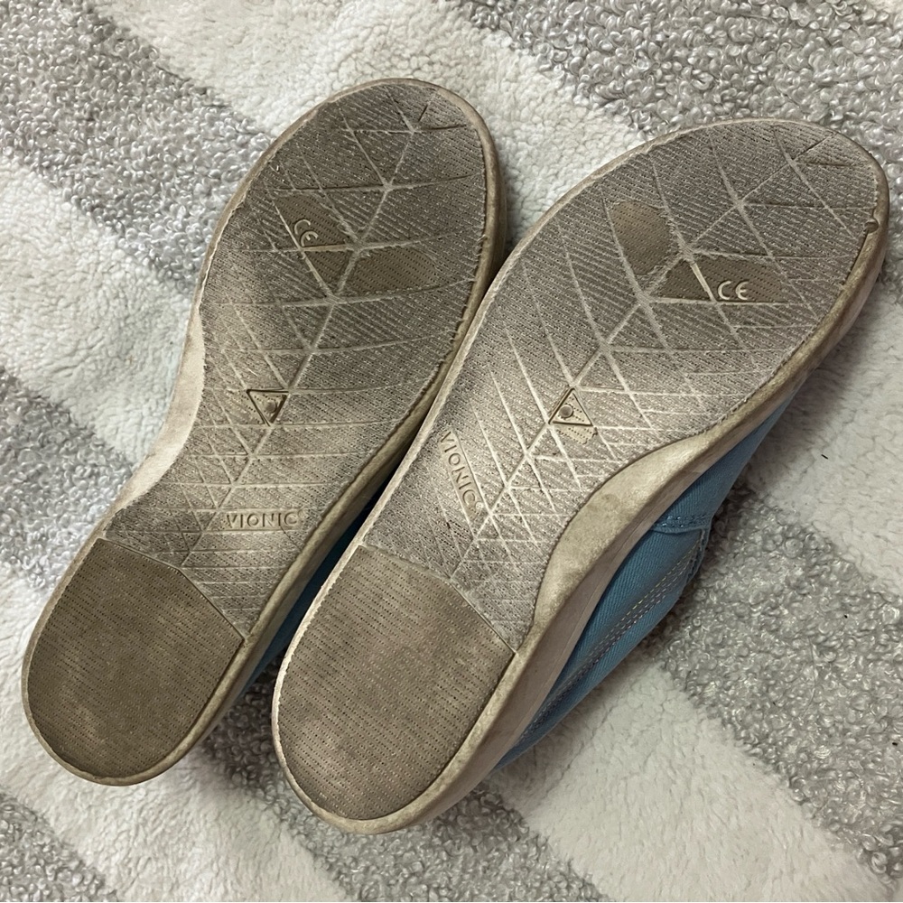 Vionic Sky Blue Canvas Slip-Ons - Picture 6 of 6